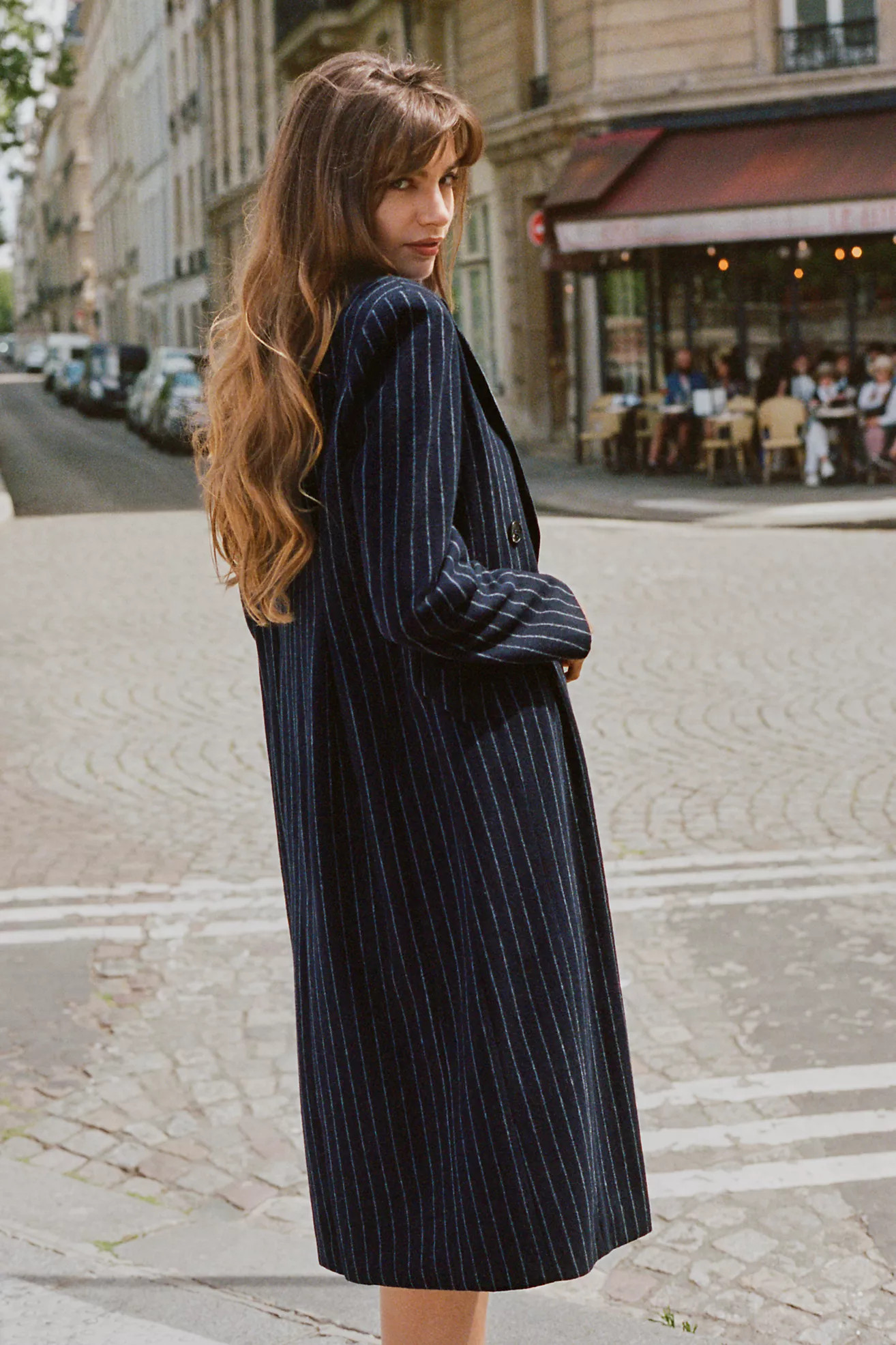 Avec Les Filles Pinstripe Trench Coat | Anthropologie (US)