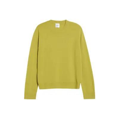 LESET Jesse Classic Wool Crewneck Sweater in Chartreuse at Nordstrom, Size X-Small | Nordstrom