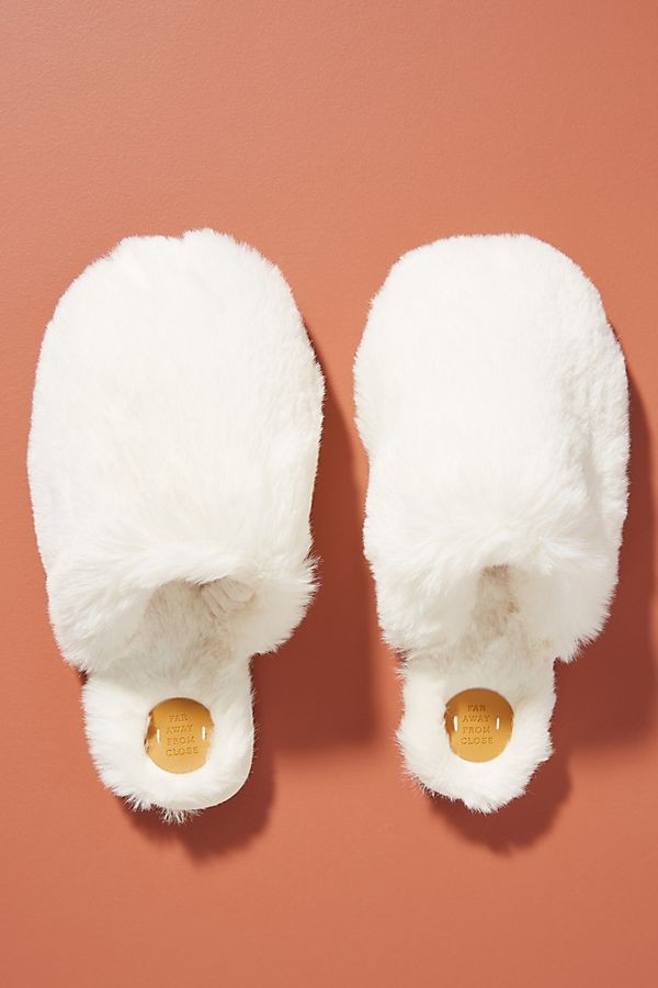 Margot Faux Fur Slippers | Anthropologie (US)