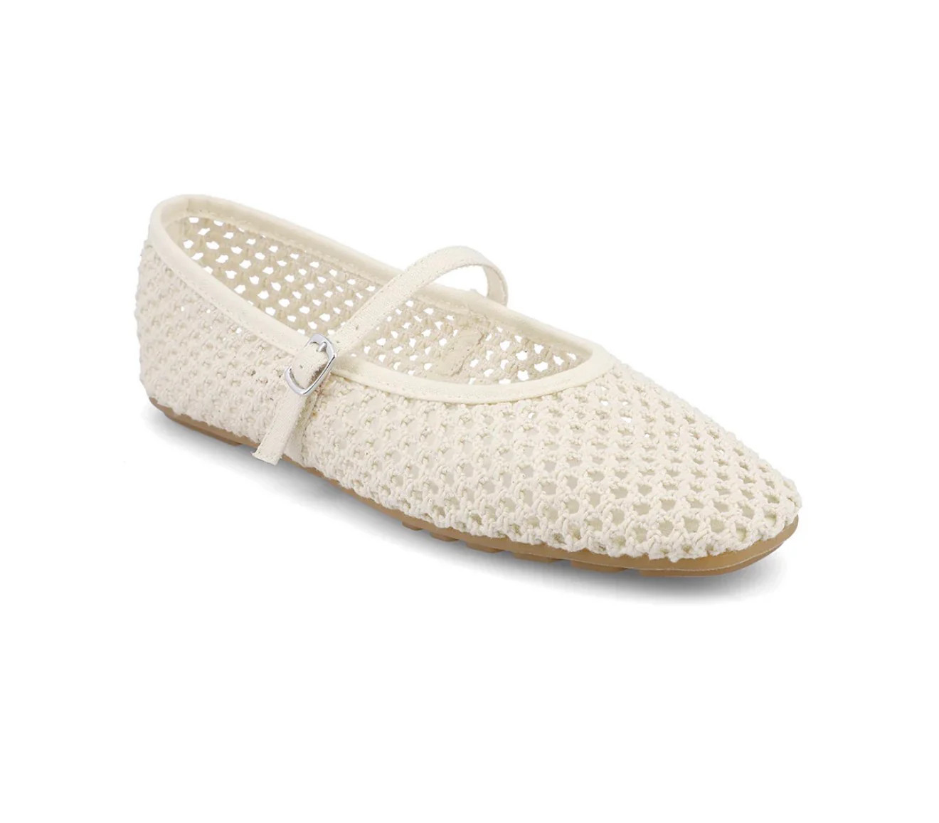 Meghan Mesh Flats (Cream) | Shop Your Darling Style