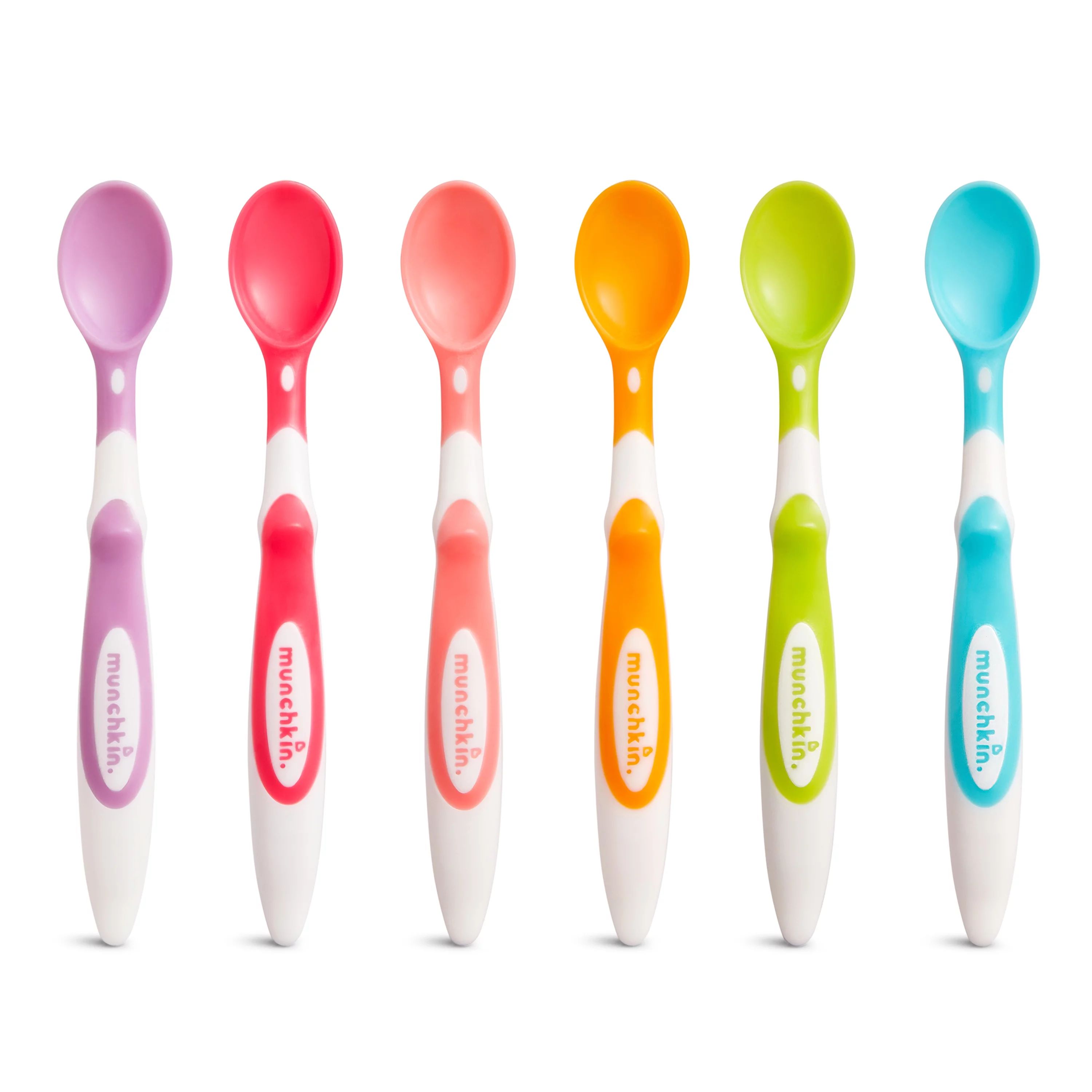 Munchkin Soft-Tip Infant Spoon, BPA Free, Multi-Color, 6 Count - Walmart.com | Walmart (US)