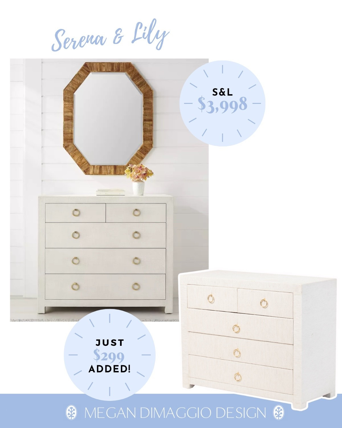 Wow!! New Serena & Lily look 4 less Driftway chest for the bedroom!! 😍🙌🏻 Love this color, save THOUSANDS by scoring this for $299 & free shipping w/ code: SHIP89 vs. theirs at $3,998

#LTKHome #LTKSaleAlert