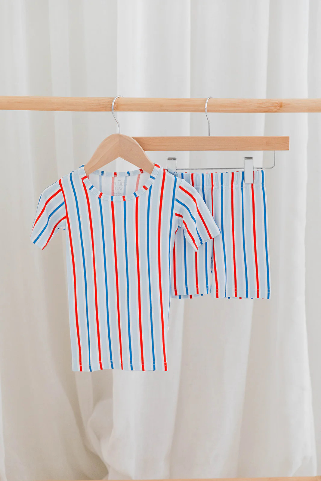 Red, White & Blue Stripe 4th of July Two-Piece Loungewear Set | Ollie's Day