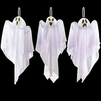 JOYIN 3 Pack Halloween Party Decoration 25.5" Hanging Ghosts, Cute Flying Ghost for Front Yard Pa... | Amazon (US)