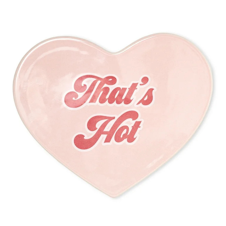 Paris Hilton Heart-Shaped Ceramic Trivet,  Durable and Heat Safe, That's Hot Design, Pink | Walmart (US)