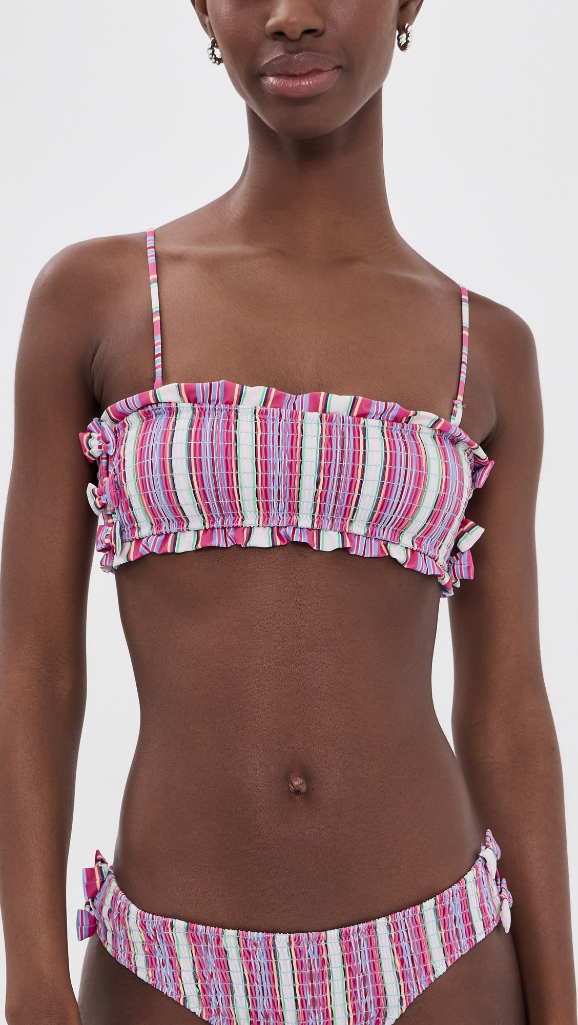 Shirred Bow Bikini Top | Shopbop