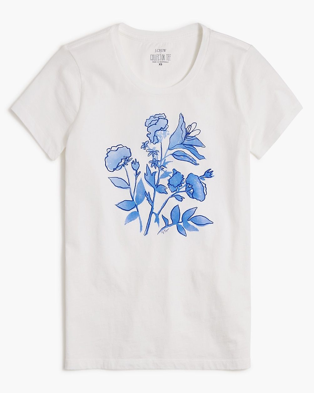 Embroidered flowers graphic tee | J.Crew Factory
