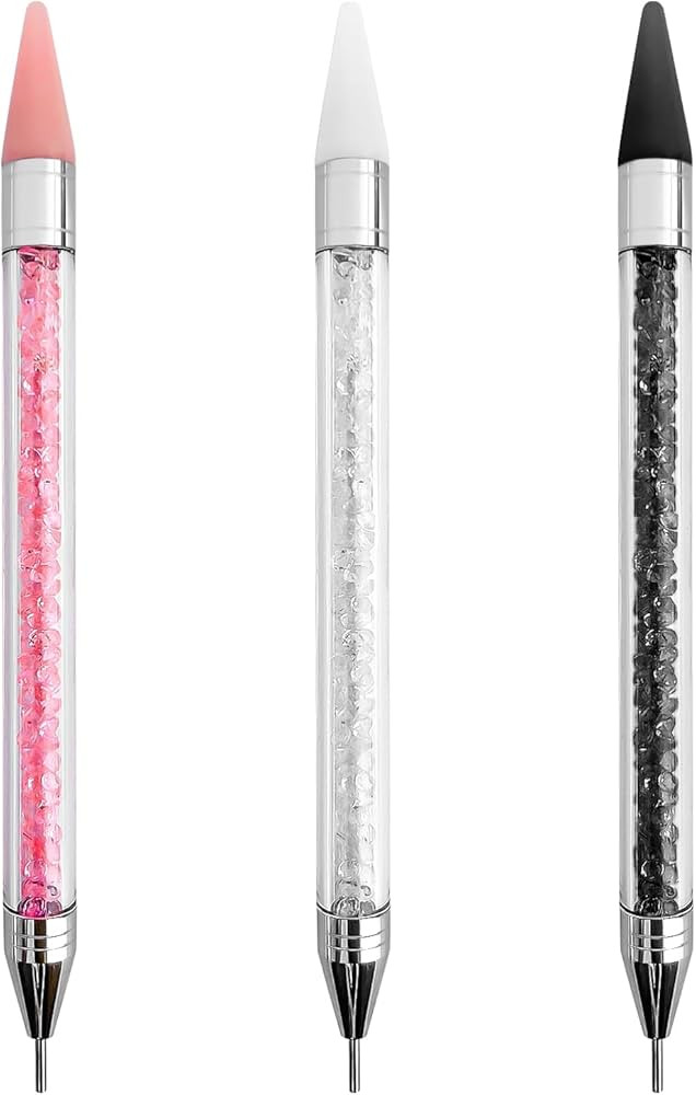 3 Pcs Rhinestone Pen, Rhinestone Applicator Dual-Ended Rhinestone Picker Nail Rhinestone Wax Penc... | Amazon (UK)