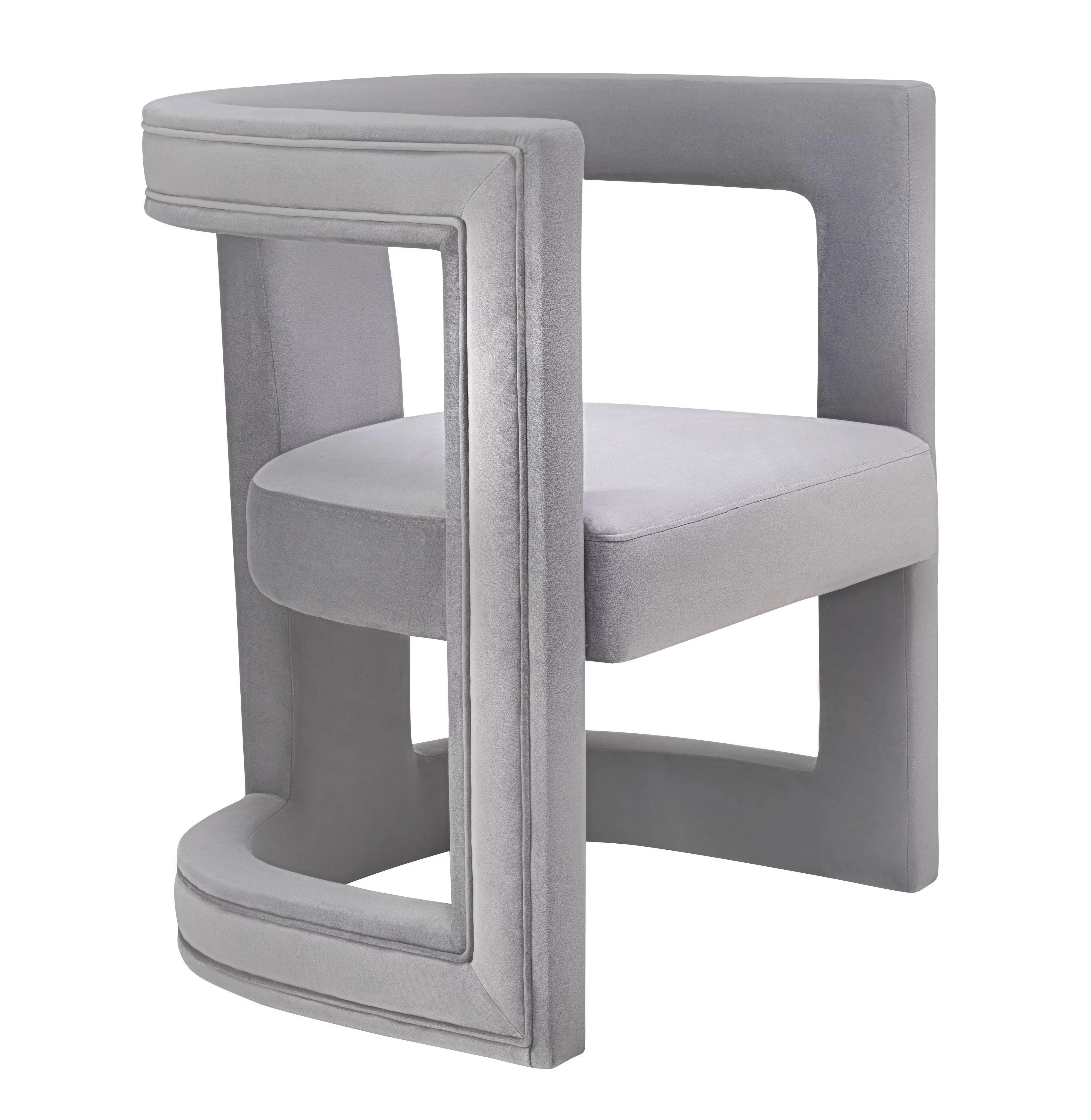 Ada Grey Velvet Accent Chair | Walmart (US)