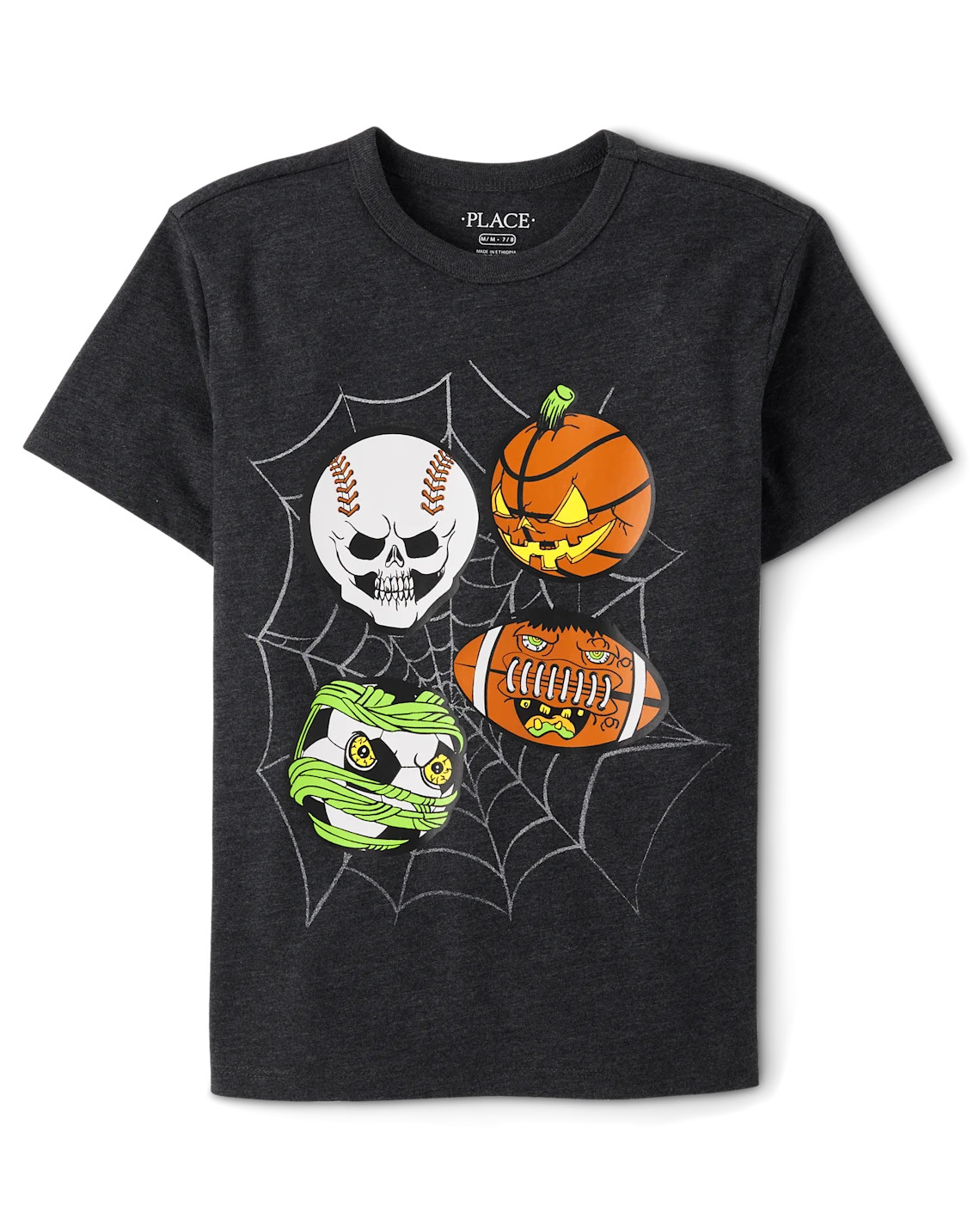 Boys Halloween Sports Balls Graphic Tee - black | The Children's Place