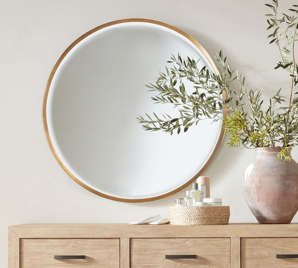 Layne 36&rdquo; Round Wall Mirror | Pottery Barn (US)