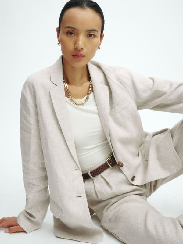 Stacey Linen Blazer | Reformation (Global)