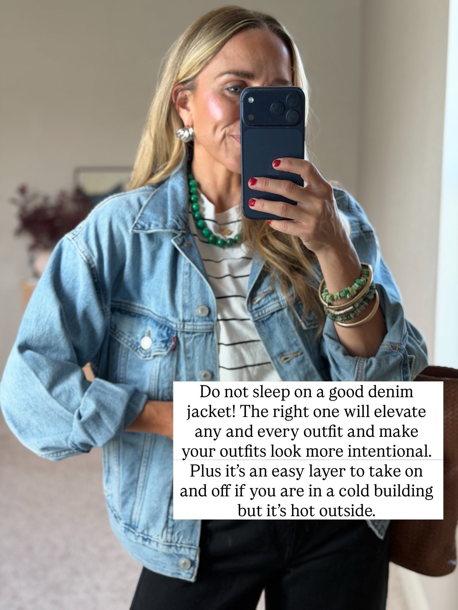 I love a good denim jacket! 

I am a size small top.

#LTKgrwm #LTKmomlife #LTKootd