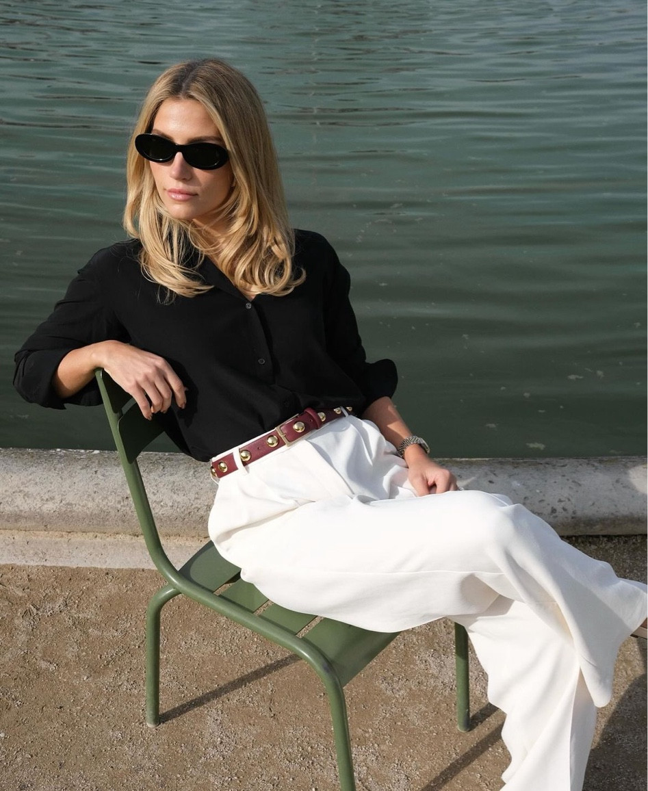 Shirt is Nili Lotan & pants are Andiata

#LTKstyletip #LTKSeasonal #LTKbeauty