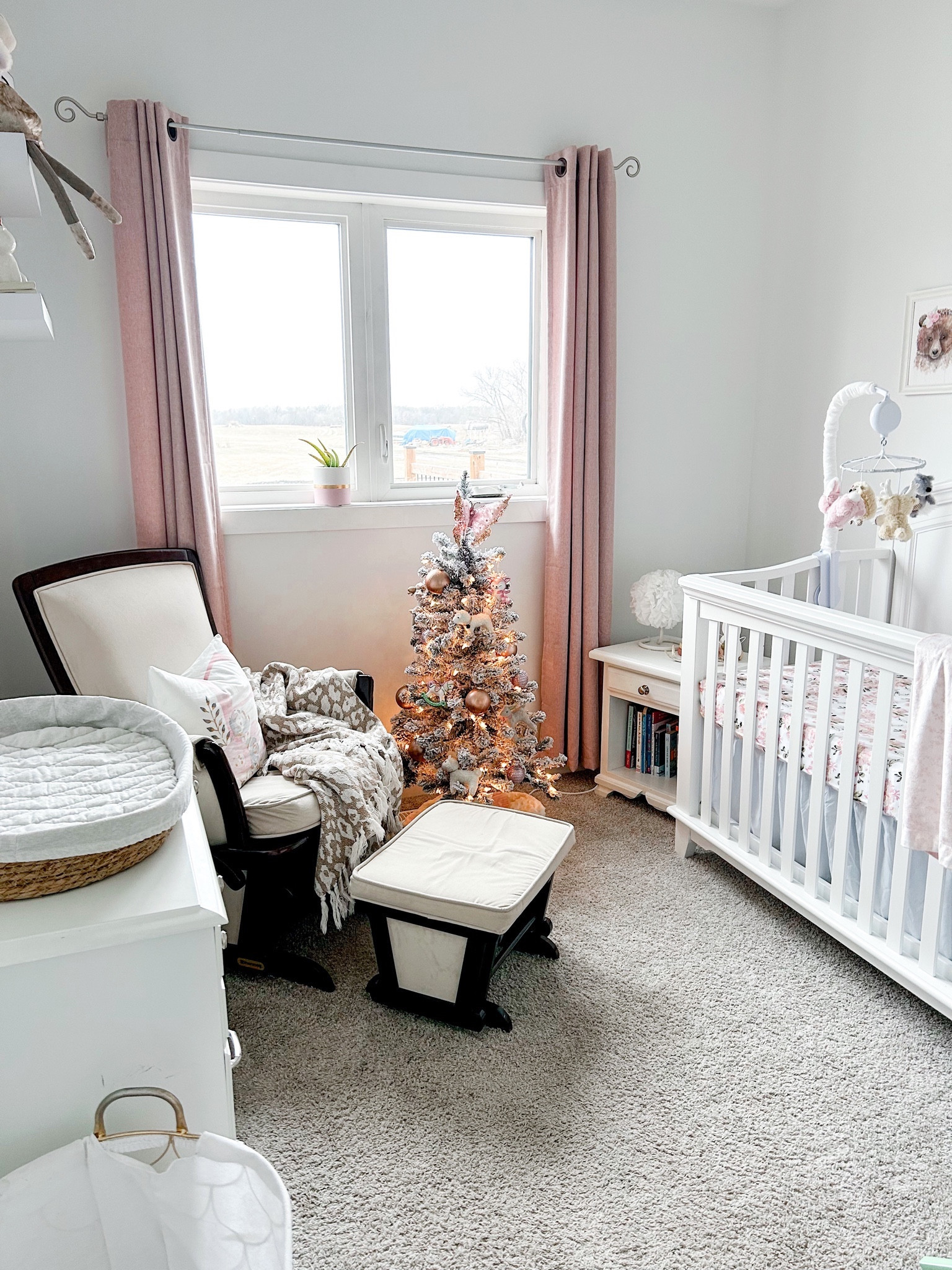 Everleigh’s Nursery decorated for Christmas

Woodland theme
Flocked Christmas tree
Christmas decor
Ornaments
Crib mobile
Pink curtains
Amazon finds
Walmart 
Baby girl
Girls nursery 
Pink curtains 
Crib sheet

#LTKHoliday #LTKhome

#LTKbaby