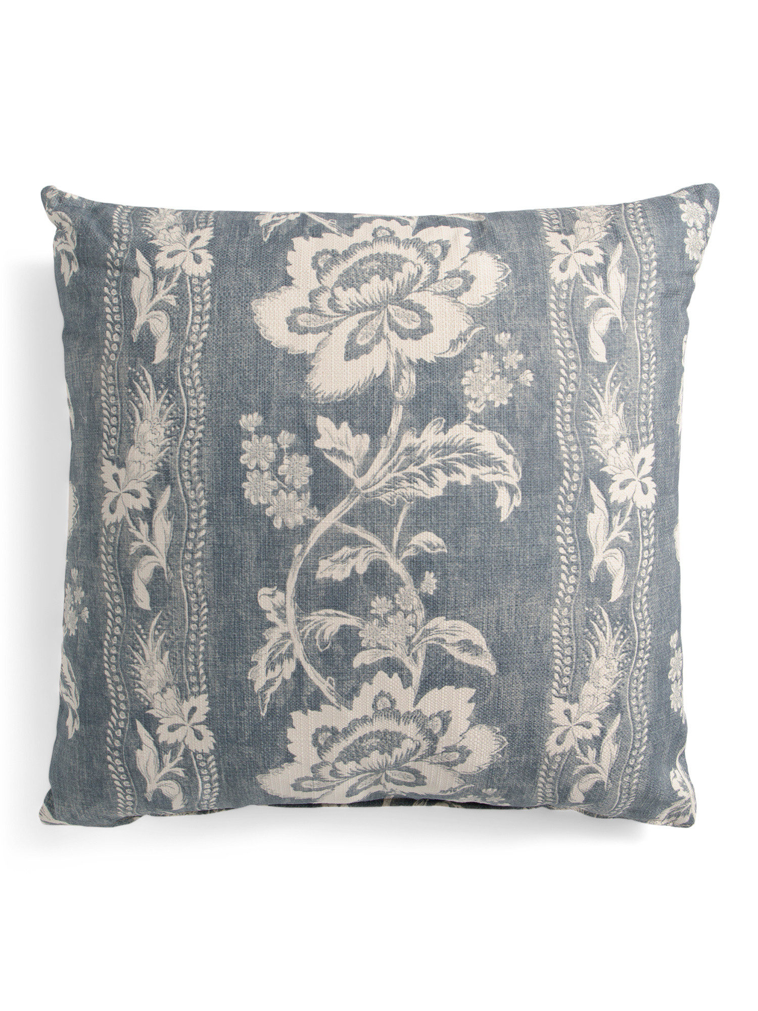 24x24 Linen And Cotton Blend Estelle Floral Oversized Pillow | TJ Maxx