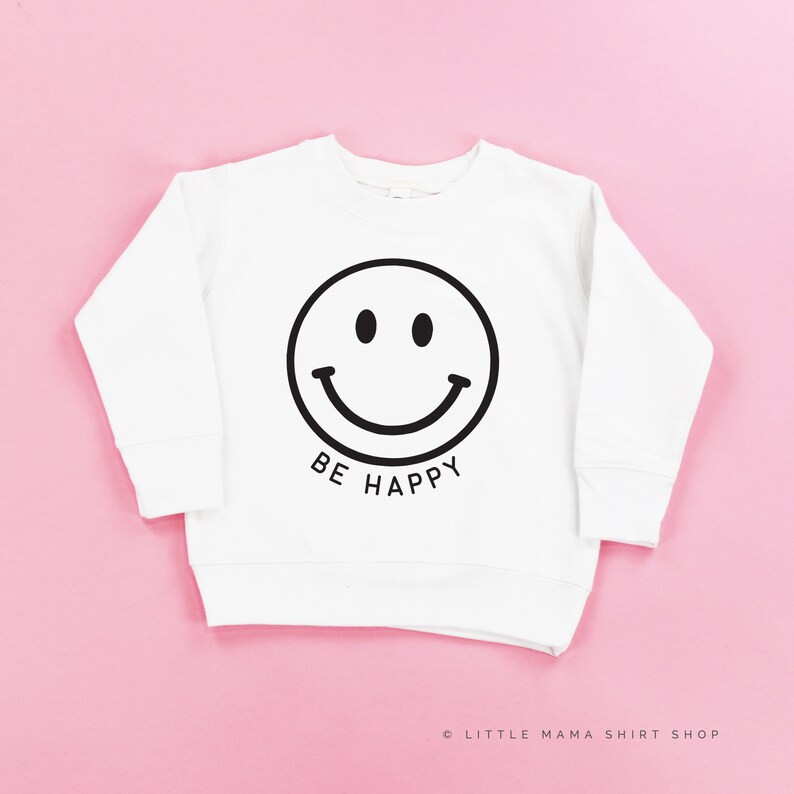 Be Happy  Smiley Face  Sweater for Kids  90's Vibe Kid | Etsy | Etsy (US)