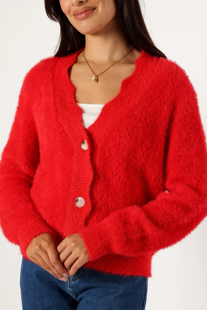 Clara Cardigan - Red | Petal & Pup (US)