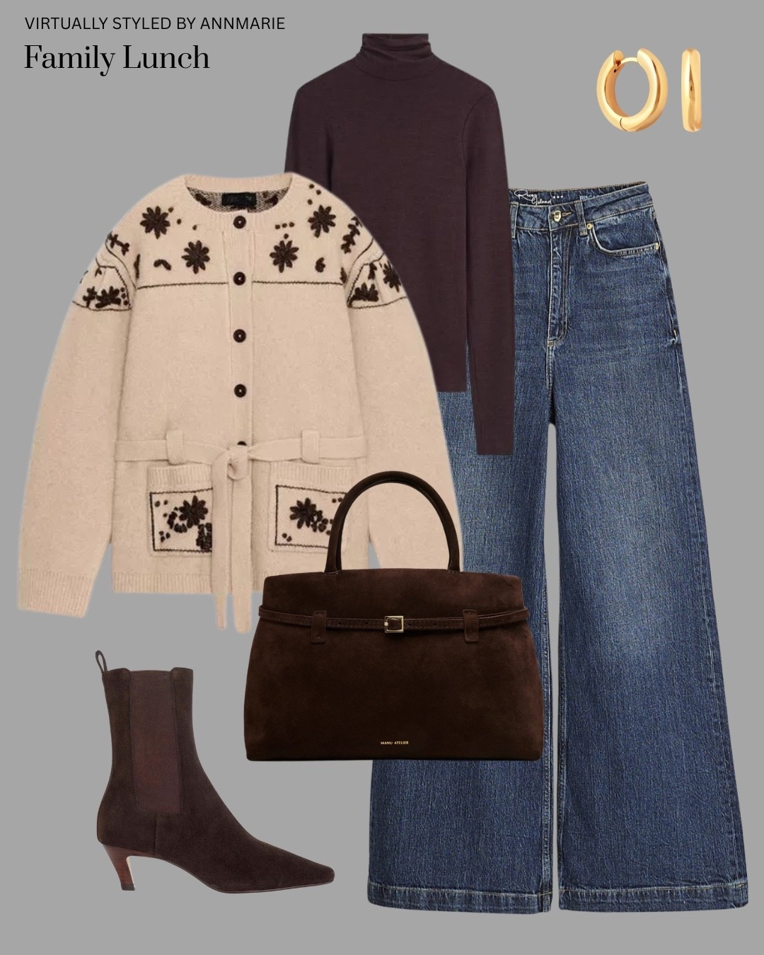 Outfit with a knitted cardigan jacket 

#LTKfestive #LTKstyletip #LTKwinter