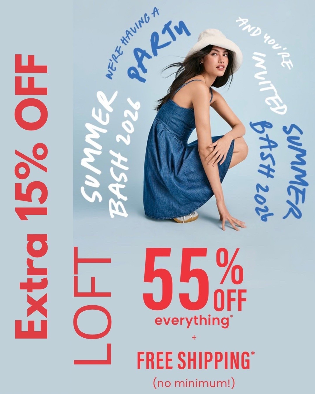 SALE at LOFT ‼️ Save 55% off plus an additional 15% OFF ‼️ Plus FREE Shipping too!!! 
Grab your favorites now before this incredible event ends!!!

#LTKootd #LTKSaleAlert #LTKTravel
https://liketk.it/6fn26

#LTKActive #LTKSeasonal #LTKgrwm