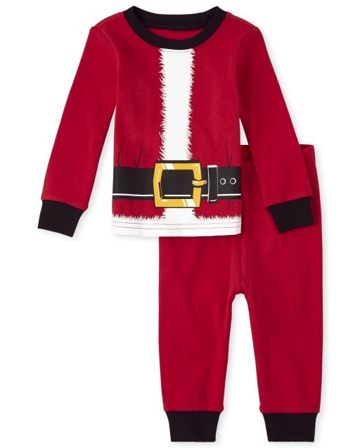 Unisex Kids Matching Family Christmas Long Sleeve Santa Snug Fit Cotton Pajamas | The Children's ... | The Children's Place