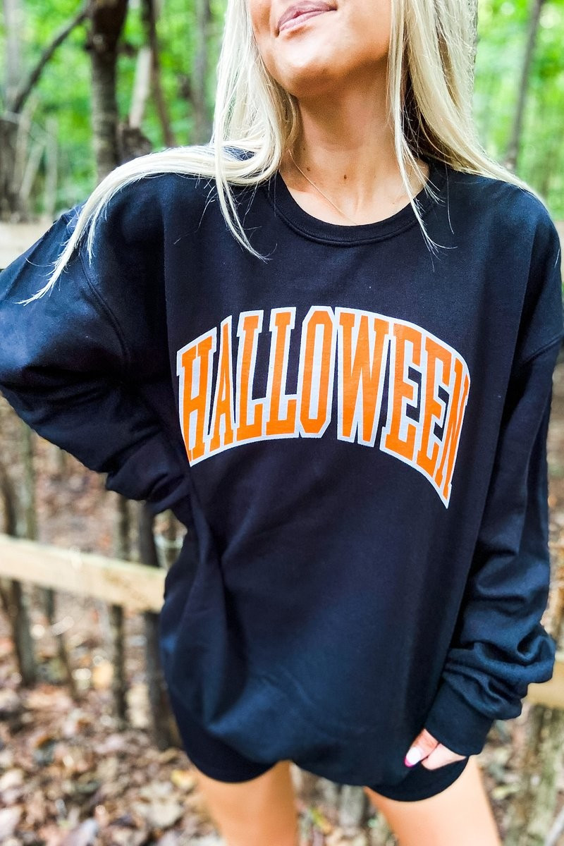 Halloween Sweatshirt in Midnight | Girl Tribe Co.
