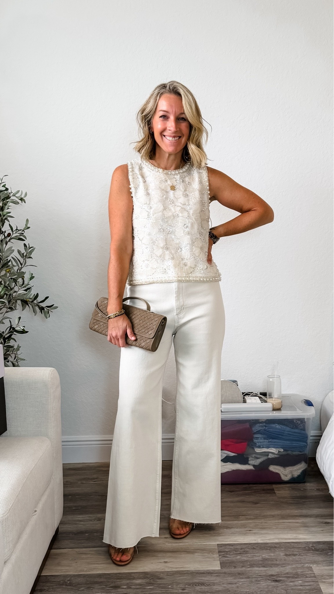Upscale dinner outfit!!!
Small top and M/L jeans but may have been able to do the S/M

#LTKootd #LTKgrwm #LTKPetite