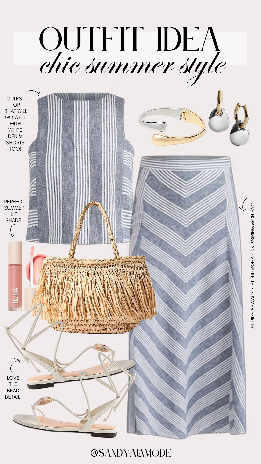 Elevated summer style. Loft new arrivals. Summer matching skirt set. Two tone summer accessories. Linen summer style.

#LTKootd #LTKSeasonal #LTKgrwm