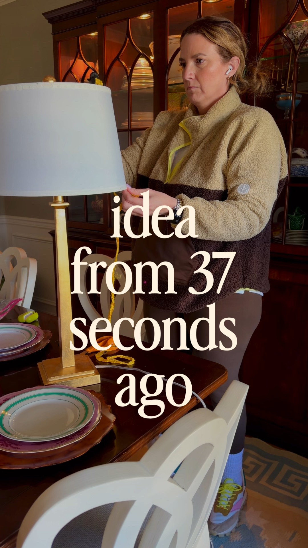 just adding recycled sari silk ribbon I already owned to my lampshade. Will share the final reveal 

#LTKHome