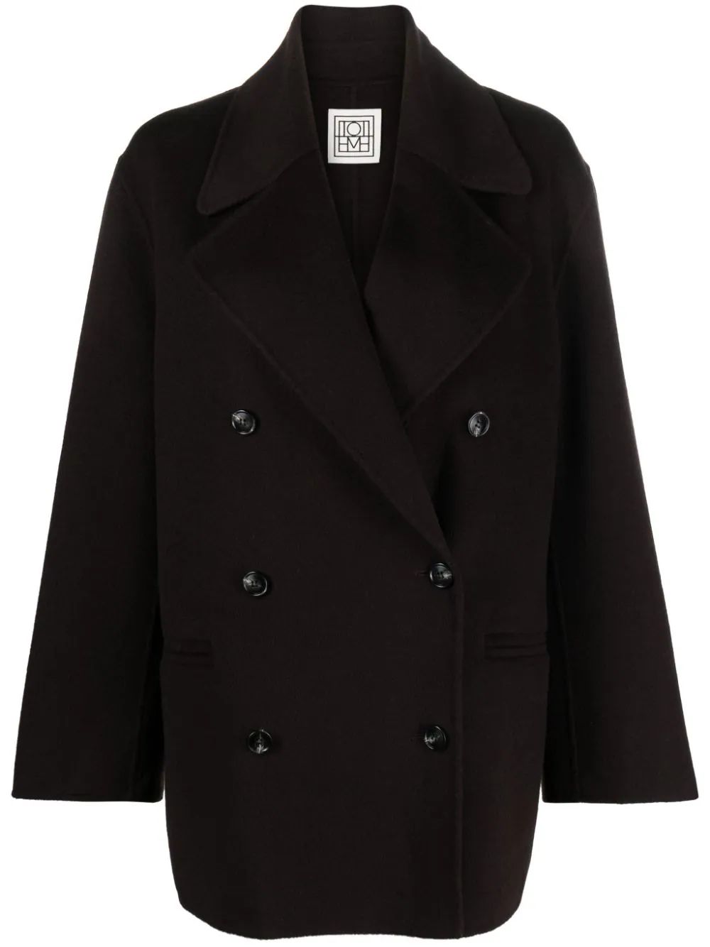 TOTEME double-breasted Wool Coat - Farfetch | Farfetch Global