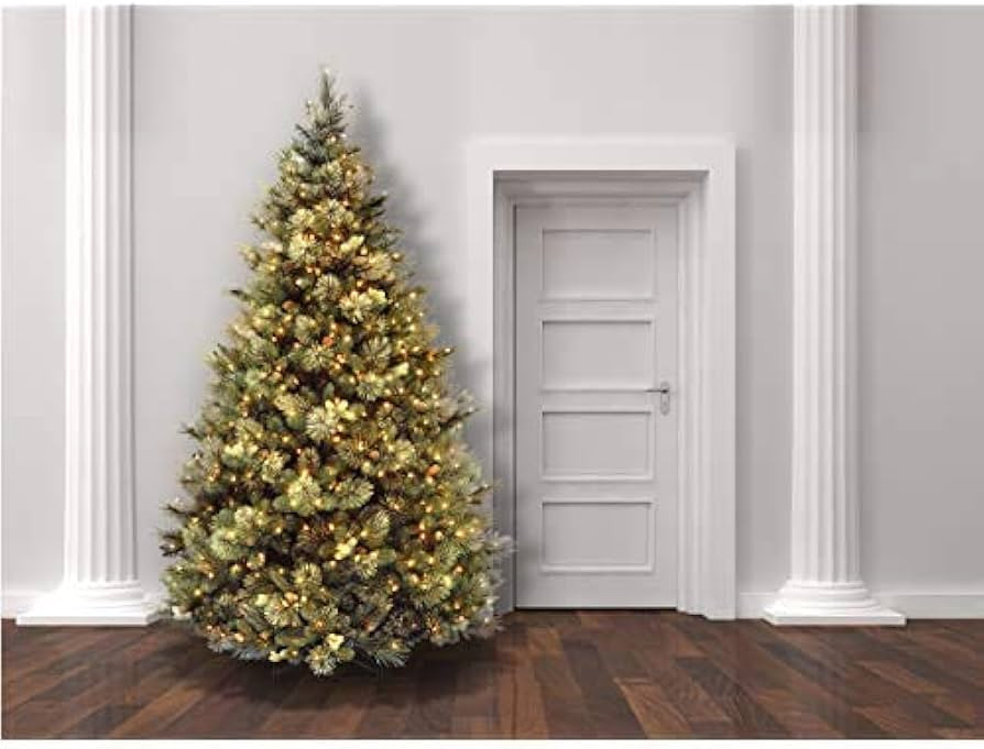 Amazon.com: National Tree Company Carolina Pine 7.5 Foot Artificial Holiday Prelit Christmas Tree... | Amazon (US)