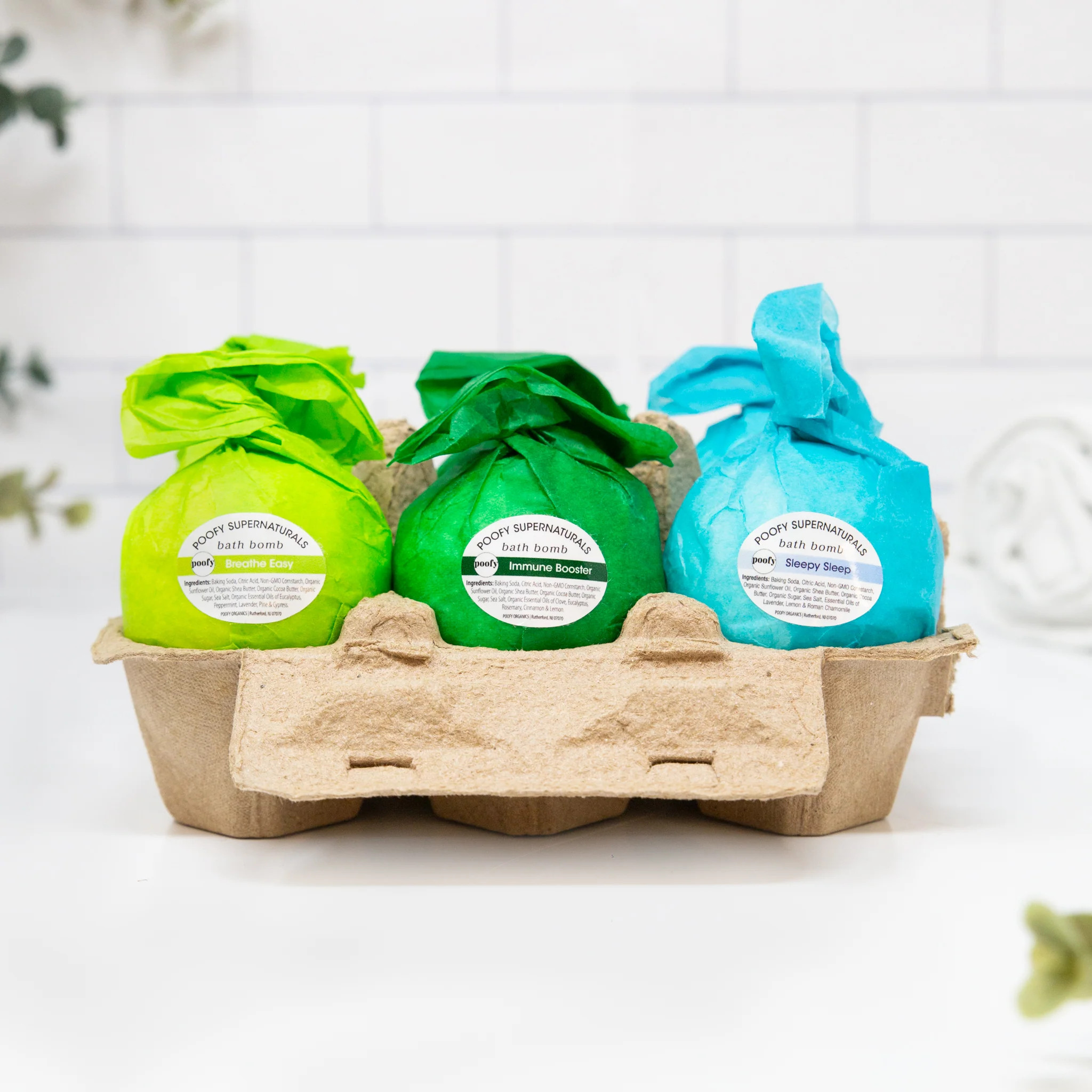 Bath Bombs 6-Pack | Poofy Organics