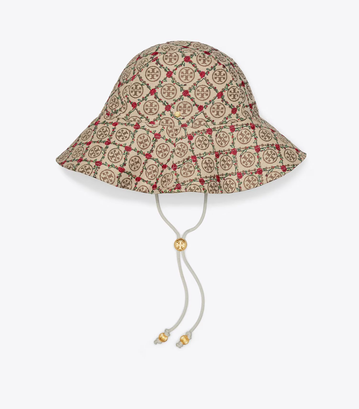 T Monogram Embroidered Bucket Hat : Women's Designer Hats | Tory Burch | Tory Burch (US)
