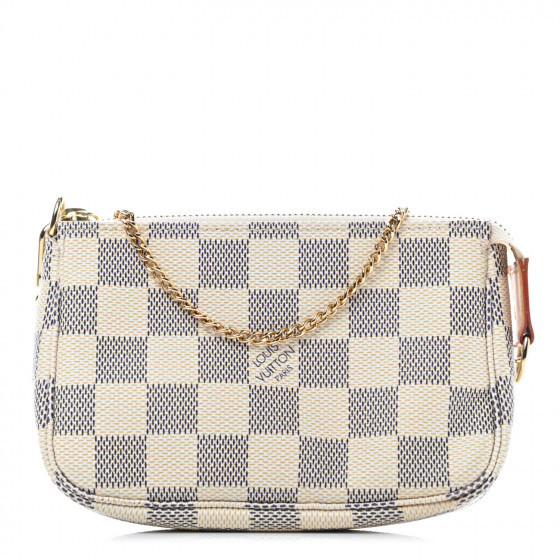 LOUIS VUITTON Damier Azur Mini Pochette Accessories | Fashionphile