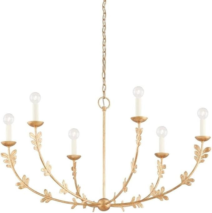 Florian - 6 Light Chandelier in Whimsical Style-22 Inches Tall and 40 Inches Wide-Gold Finish -Tr... | Amazon (US)