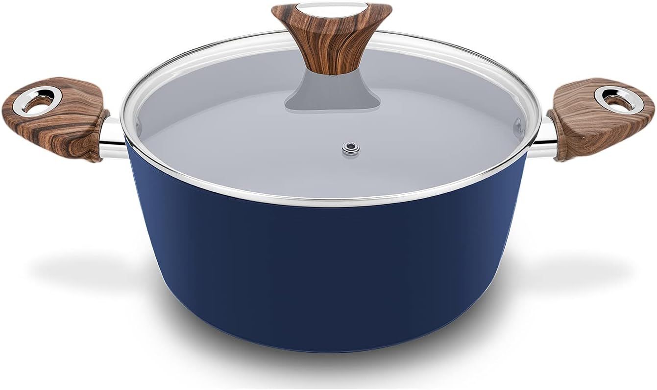 Phantom Chef 4.4 QT Casserole | Stockpot | Aluminum Body Non-Stick Ceramic Coating | With Soft To... | Amazon (US)