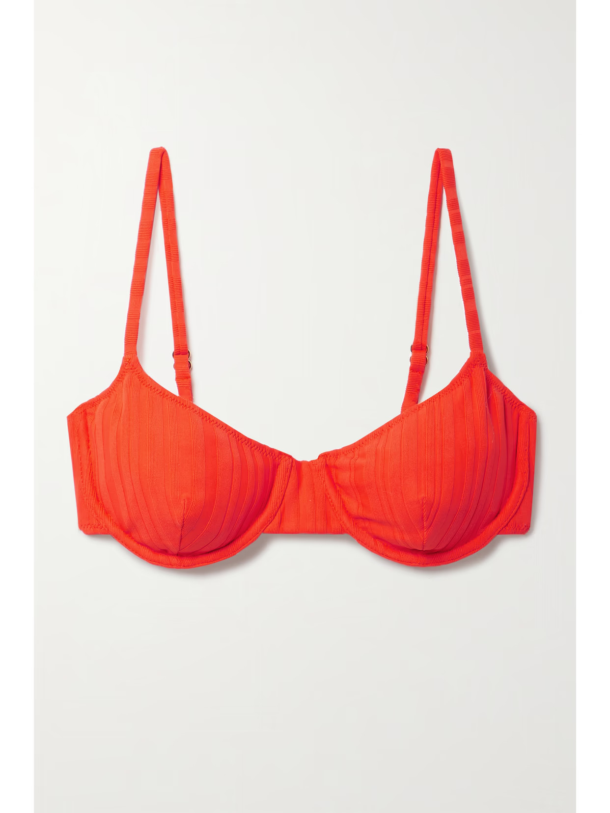 Solid & Striped - The Eva Ribbed Underwired Bikini Top - x large | NET-A-PORTER (US)