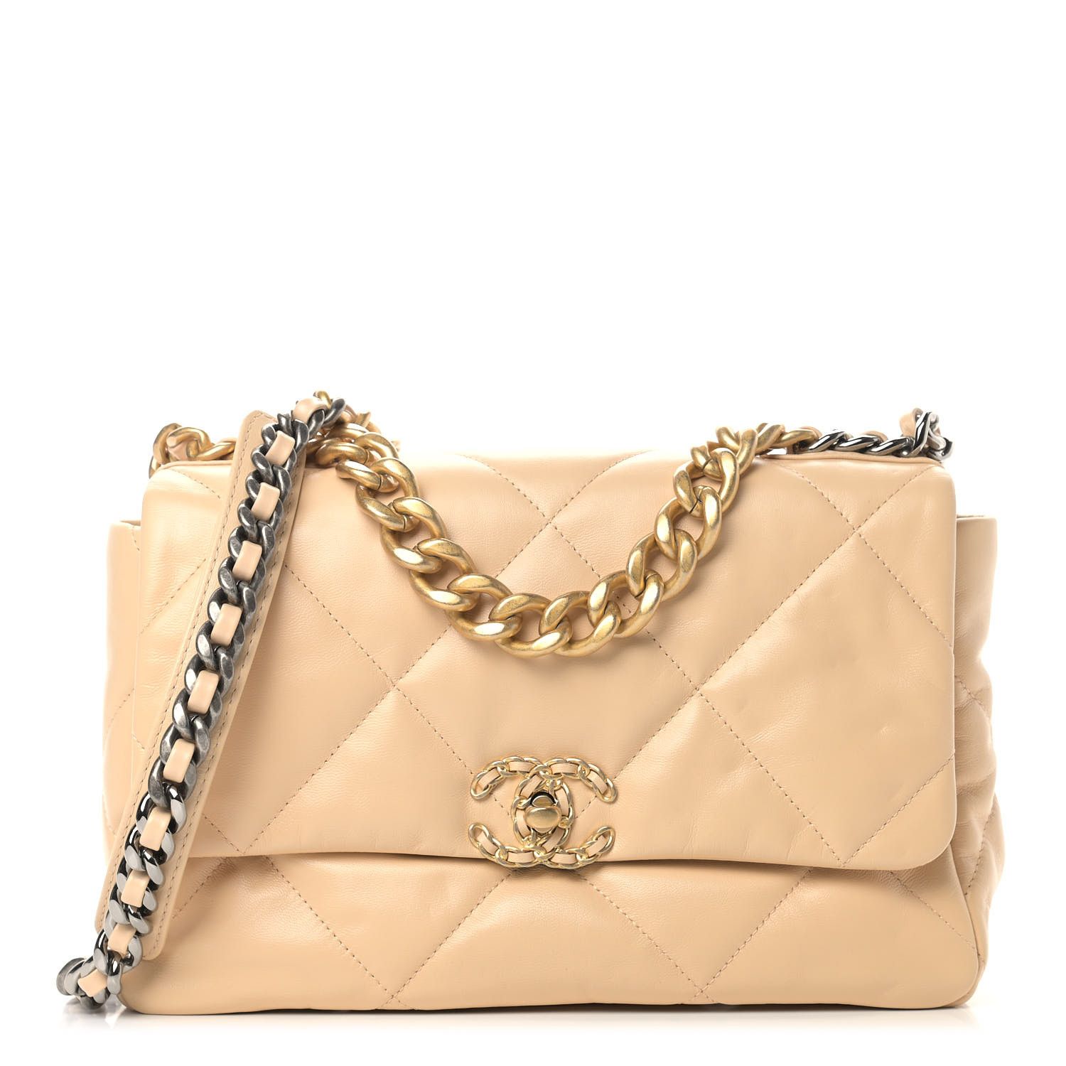 CHANEL

Lambskin Quilted Large Chanel 19 Flap Beige | Fashionphile