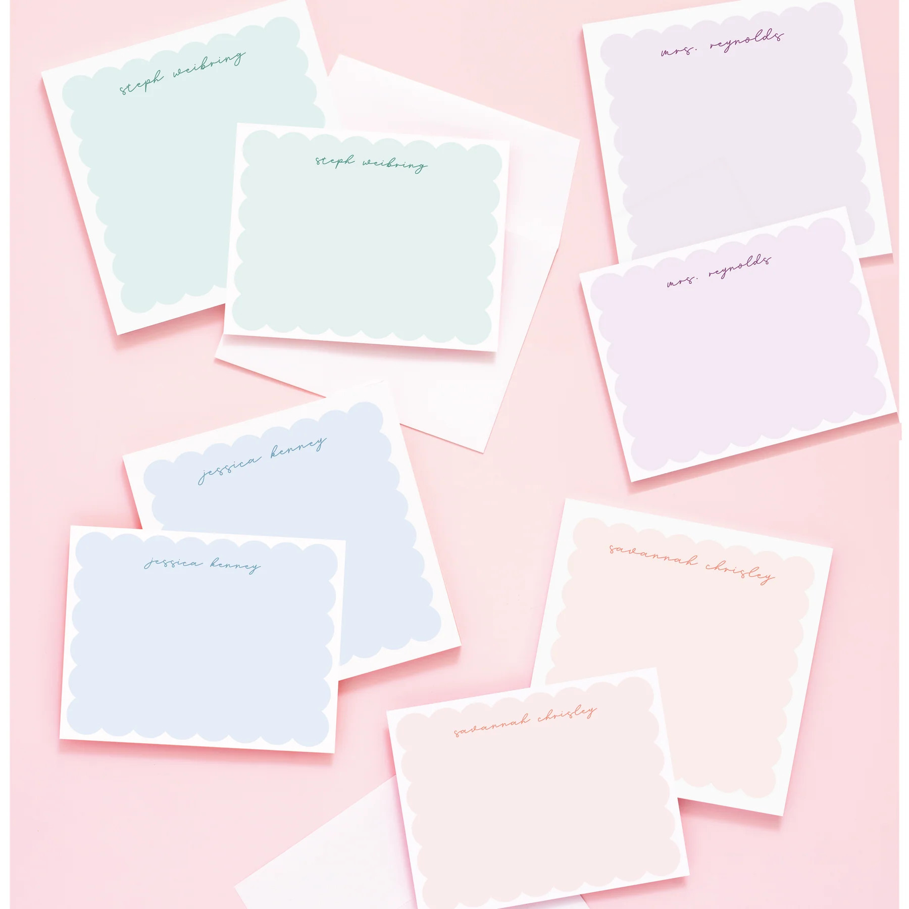 Solid Scallop Personalized Bundle | Joy Creative Shop