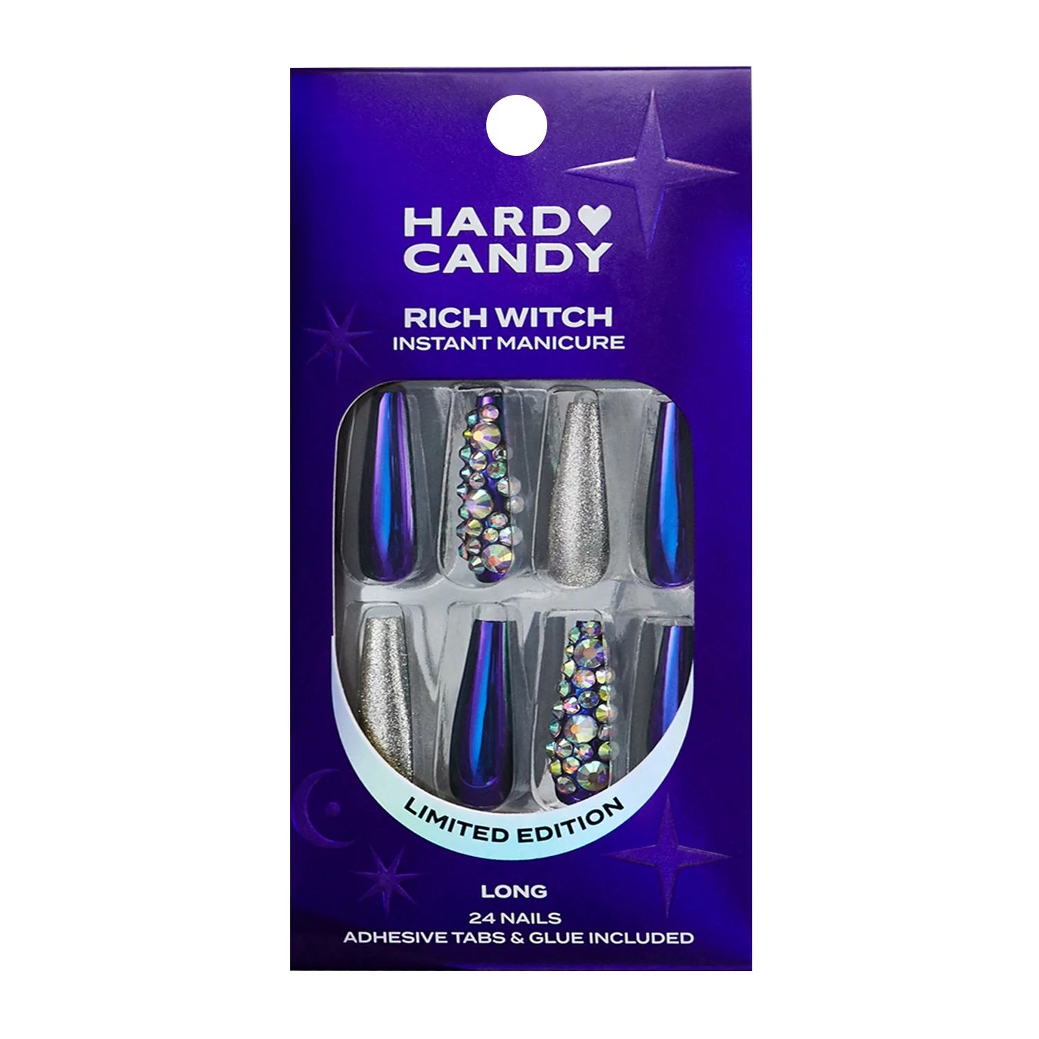 Hard Candy Artificial Nails, Rich Witch, 24 count, Long | Walmart (US)