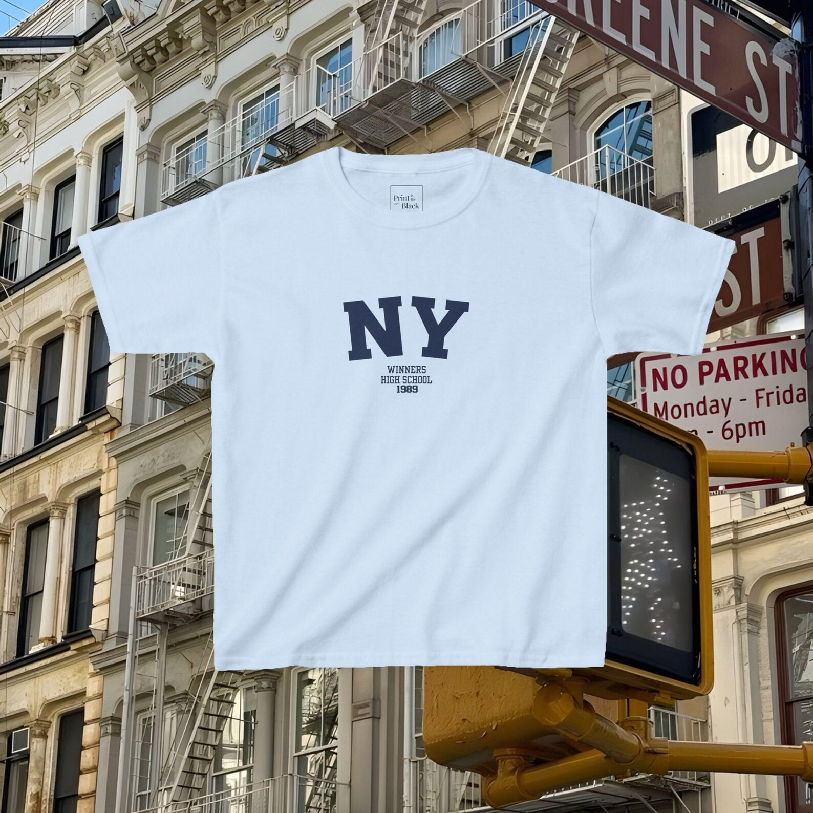 NY Winners High School 1989 90s Baby Tee - Etsy | Etsy (US)