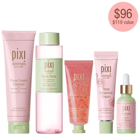Ultra Luxe Rose-Infused Skintreats Set | Pixi Beauty