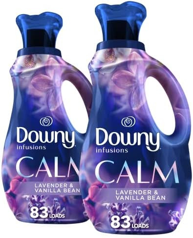 Downy Infusions Laundry Fabric Softener Liquid, Calm Scent, Lavender & Vanilla Bean, 166 Total Lo... | Amazon (US)