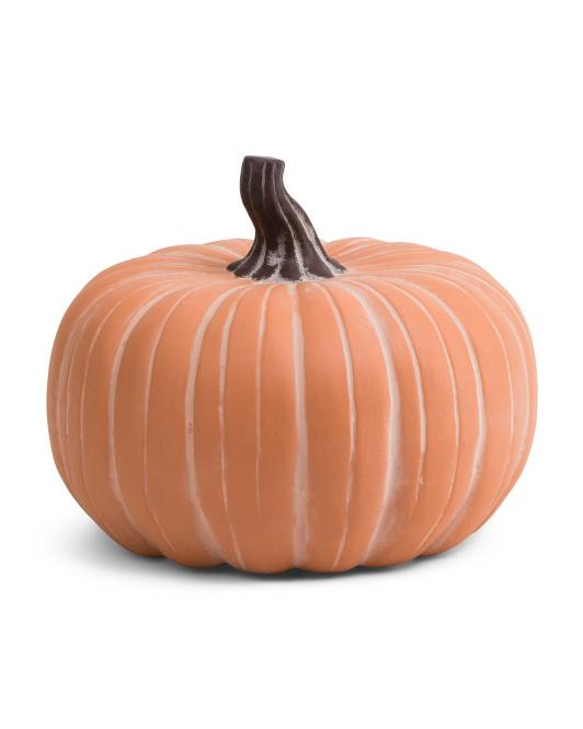 13x7 Terra Round Pumpkin Decor | TJ Maxx