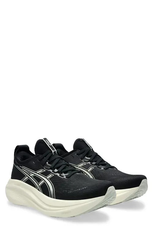 ASICS® GEL-NIMBUS® 27 Running Shoe in Black/lake Grey at Nordstrom, Size 10.5 | Nordstrom