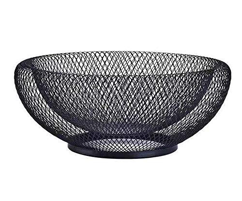 Mesh Fruit Bowl Decorative Fruit Basket Metal Candy Dish Holder Stand for Kitchen Counter Dining Roo | Amazon (US)