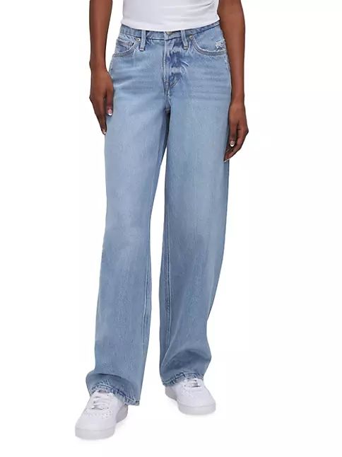 Good '90s Baggy Wide-Leg Jeans | Saks Fifth Avenue