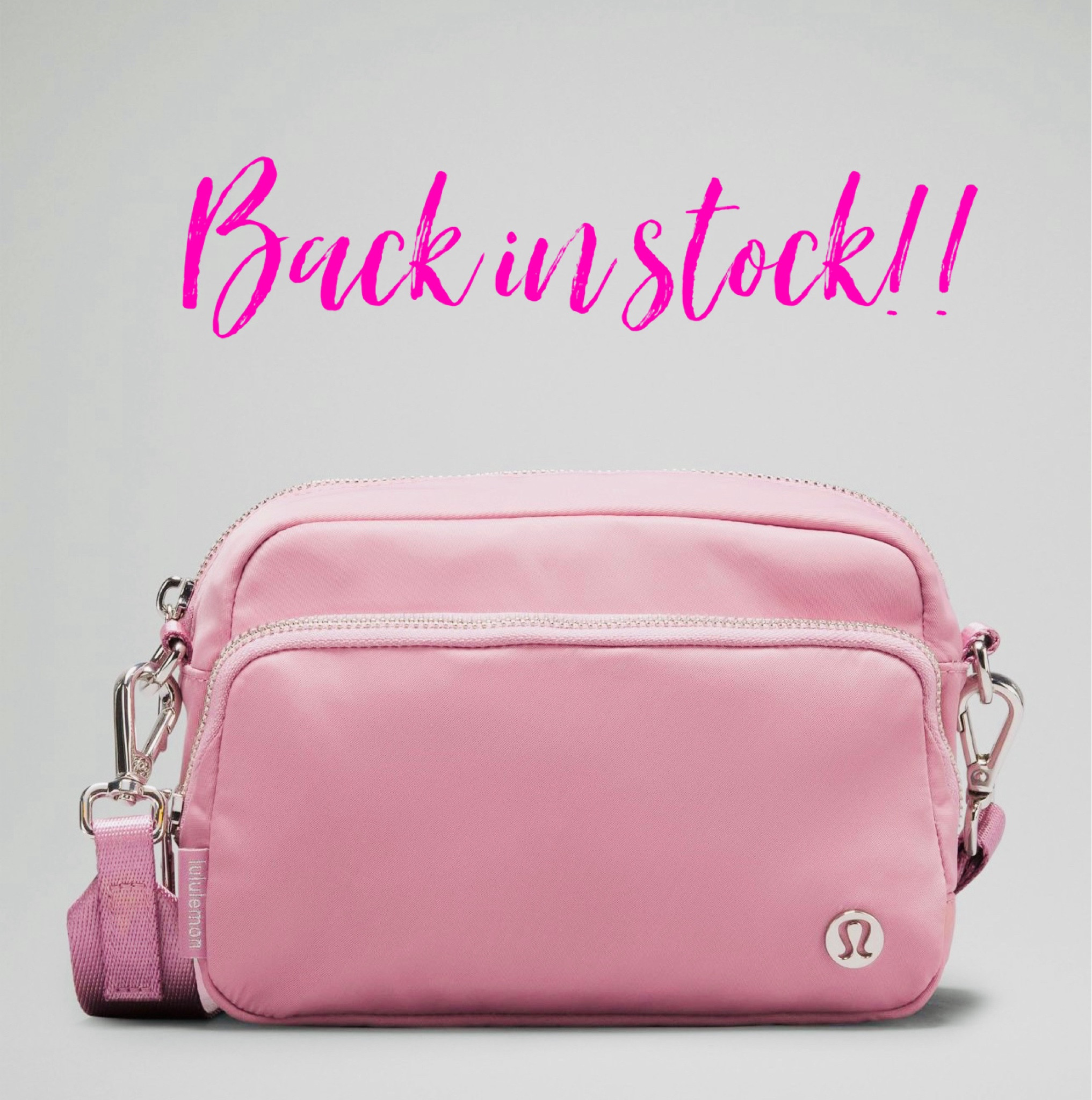 Back in stock! This color is super popular, it’s always out of stock!😜Perfect crossbody bag for the summer! Makes a great gift too!☺️💕💕 3 colors available right now!



#ltkgiftideas #ltkworkwear #pinkbags #lululemon #bagsunder100 #ltkstyletip
#ltkU #ltkactive #crossbodybag #summerbag 

#LTKtravel #LTKitbag #LTKfindsunder100