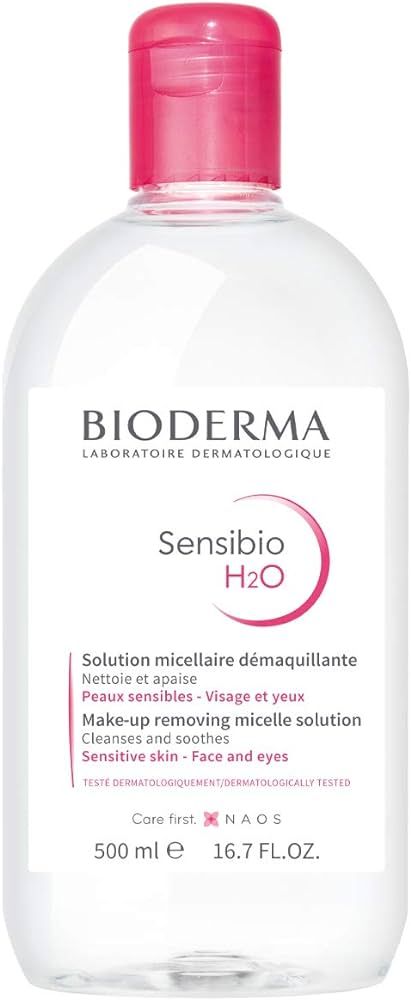 Bioderma Sensibio H2O Micellar Water, Makeup Remover, Gentle for Skin, Fragrance-Free & Alcohol-F... | Amazon (US)