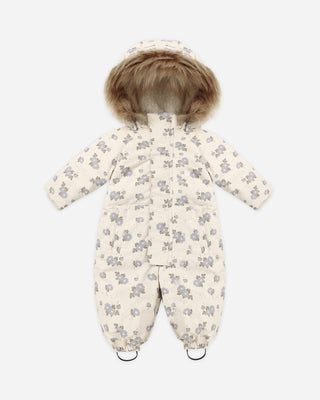 Ski Snowsuit Blue Floral | Rylee + Cru